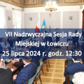Zdjęcie do aktualności: VII Nadzwyczajna Sesja Rady Miejskiej w Łowiczu